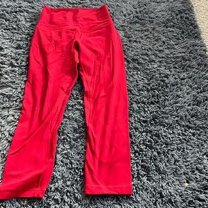 Size 4 Lululemon red leggings